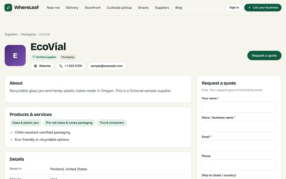 How Verified looks on the site